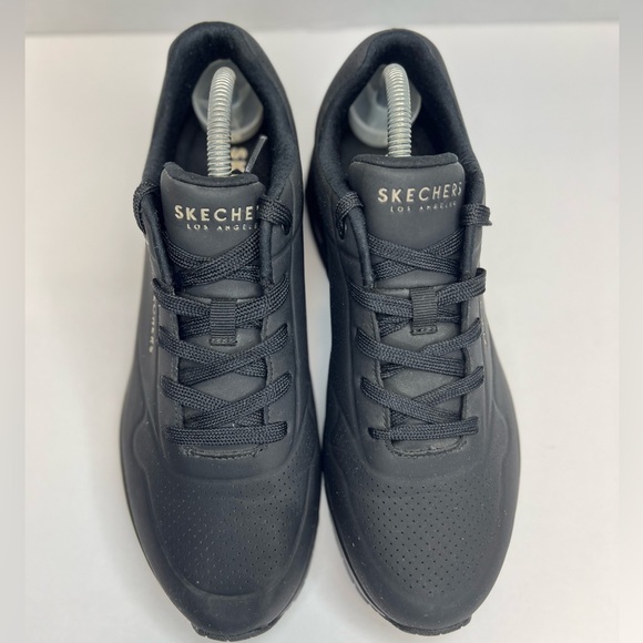 Sketchers Uno-Stand On Air Womens Sz 10M All Black 73690 Superb Barely Worn! - Picture 9 of 16